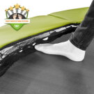 EXIT Silhouette ground trampoline 244x366cm with safety net - green