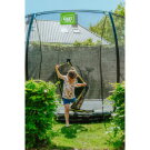 Trampolina ziemna Silhouette EXIT ø427cm z siatką zabezpieczającą - czarna