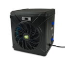 EXIT Black Leather pool 400x200x122cm with sand filter pump and dome and heat pump - black