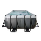 Basen Black Leather EXIT 540x250x122cm z pompą filtrującą - czarny