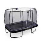 Trampolina Elegant Premium EXIT zestaw kompletny 214x366cm - czarna