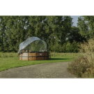 Basen Black Leather EXIT ø427x122cm z pompą z filtrem piaskowym, kopułą i zestawem akcesoriów - czarny
