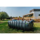 EXIT Wood pool 400x200x122cm with filter pump - brown