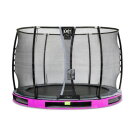 EXIT Elegant Premium ground trampoline ø305cm with Deluxe safety net - purple