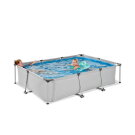 EXIT Soft Grey pool 300x200x65cm with filter pump - grey