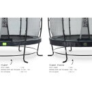 Trampolina Elegant Premium EXIT zestaw kompletny ø253cm - czarna