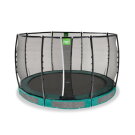 Trampolina ziemna Allure Premium EXIT ø366cm - zielona