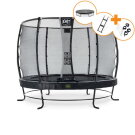 Trampolina Elegant Premium EXIT zestaw kompletny ø305cm - czarna