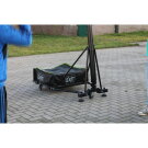 Kosz przenośny do koszyk&oacute;wki na k&oacute;łkach Galaxy EXIT z obręcz do wsad&oacute;w do koszyk&oacute;wki - zielona/czarna