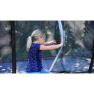 Trampolina Elegant Premium EXIT zestaw kompletny 244x427cm - czarna