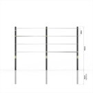 Podw&oacute;jny drążek gimnastyczny EXIT Ivy