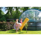 EXIT Wood pool ø488x122cm with sand filter pump and dome - brown