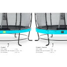 EXIT Elegant Premium trampoline ø253cm with Deluxe safetynet - blue