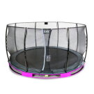 EXIT Elegant ground trampoline ø366cm with Economy safety net - purple