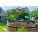 Basen Wood EXIT ø450x122cm z pompą z filtrem piaskowym - brązowy