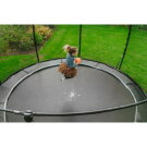 EXIT Dynamic ground level trampoline ø427cm with safety net - black