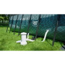 EXIT Wood pool 540x250x122cm with filter pump - brown