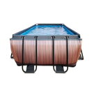 Basen Wood EXIT 540x250x122cm z pompą z filtrem piaskowym - brązowy