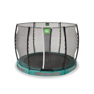 Trampolina ziemna Allure Classic EXIT &oslash;305cm - zielona
