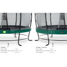 EXIT Elegant Premium trampoline ø253cm with Deluxe safetynet - green