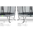 EXIT Elegant trampoline ø253cm with Economy safetynet - grey