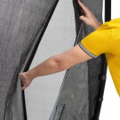 EXIT Dynamic ground level trampoline 275x458cm with safety net - black