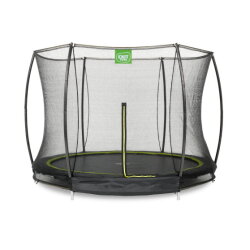Trampolina ziemna Silhouette EXIT ø305cm z siatką zabezpieczającą - czarna