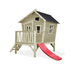 EXIT Crooky 300 wooden playhouse - grey-beige