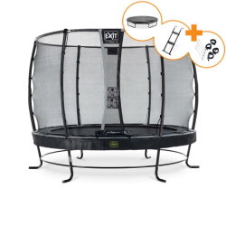 Trampolina Elegant Premium EXIT zestaw kompletny ø305cm - czarna