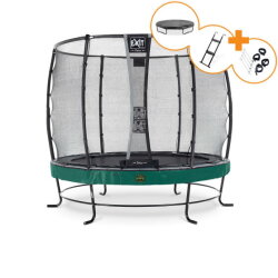 Trampolina Elegant Premium EXIT zestaw kompletny ø253cm - zielona