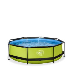 EXIT Lime pool ø300x76cm with filter pump - green